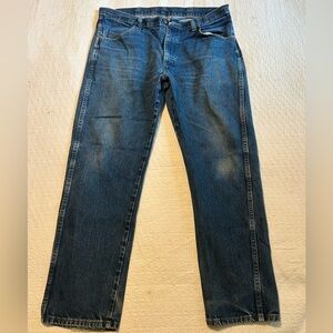 Rustler Men's Classic Straight Blue Jeans